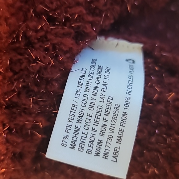 Plus Size Burgundy V-Neck Sweater Office Wear Business Casual Meeting - Picture 8 of 10